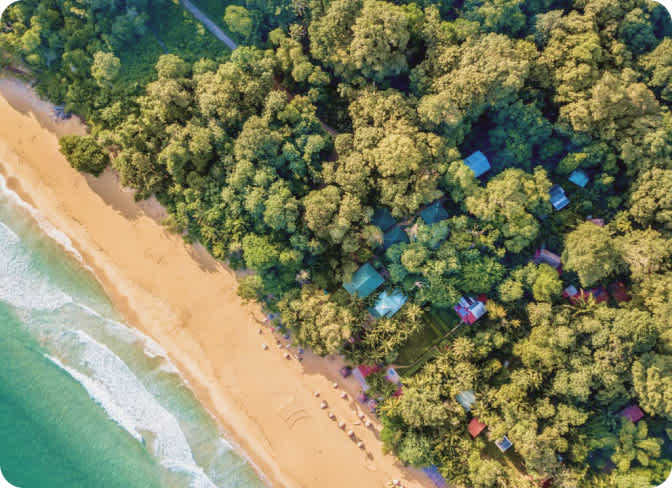 Palmar Beach Lodge aerial photo